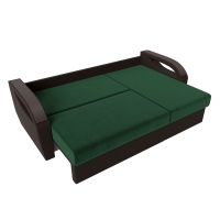 Угловой диван Форсайт (велюр зелёный коричневый) - Изображение 3